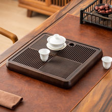 茶盘2024新款中式简约小型储水式茶盘家用长方形茶台竹干泡台托盘