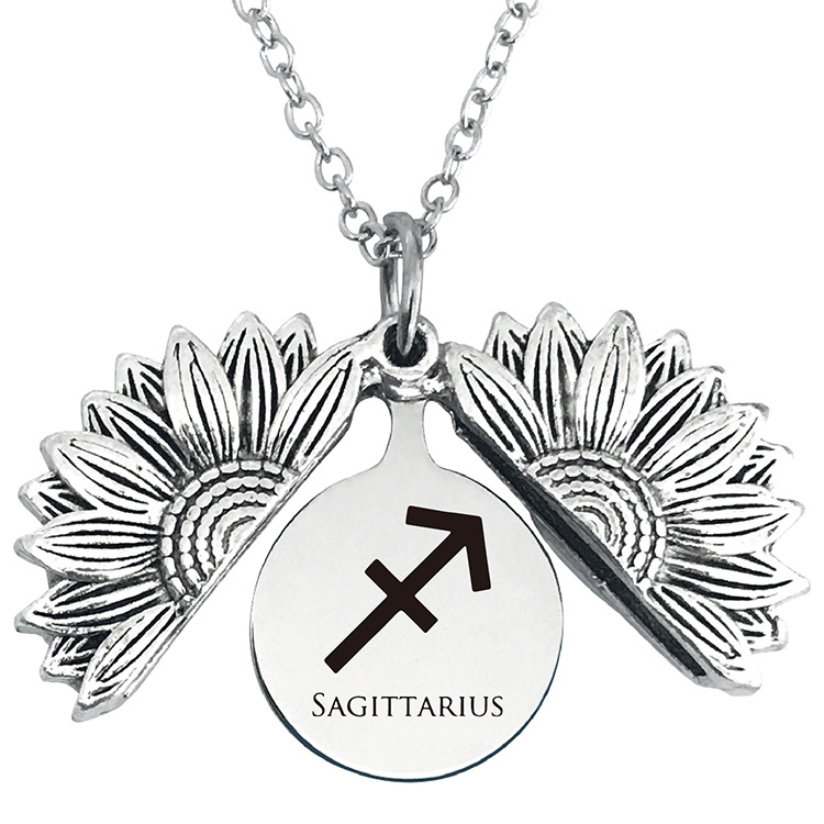 太阳花项链 银色 射手座 750