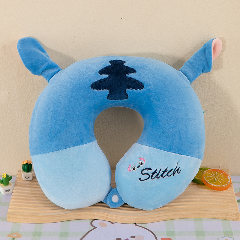 Almohada en forma de U de negocios, almohada para el almuerzo de oficina, viaje de negocios, almohada para el cuello de rebote lento, almohada en forma de U de espuma con memoria de joroba