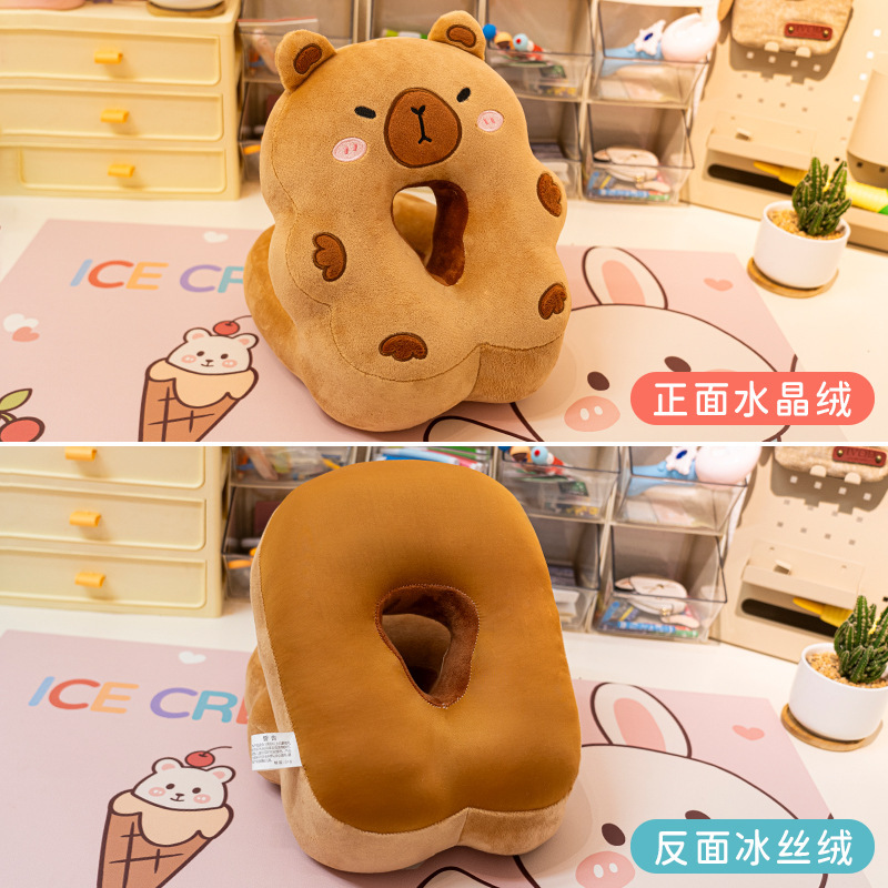 卡皮巴拉午睡枕趴睡枕小学生办公室睡觉神器儿童桌子午休枕头抱枕|undefined