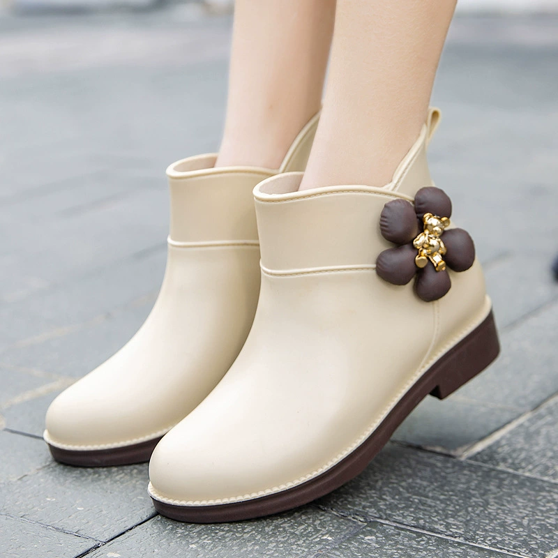 Оптовые короткие резиновые сапоги для женщин, водонепроницаемая обувь для активного отдыха, нескользящие рабочие сапоги, взрослые резиновые сапоги, экспортная торговля, комфортные.