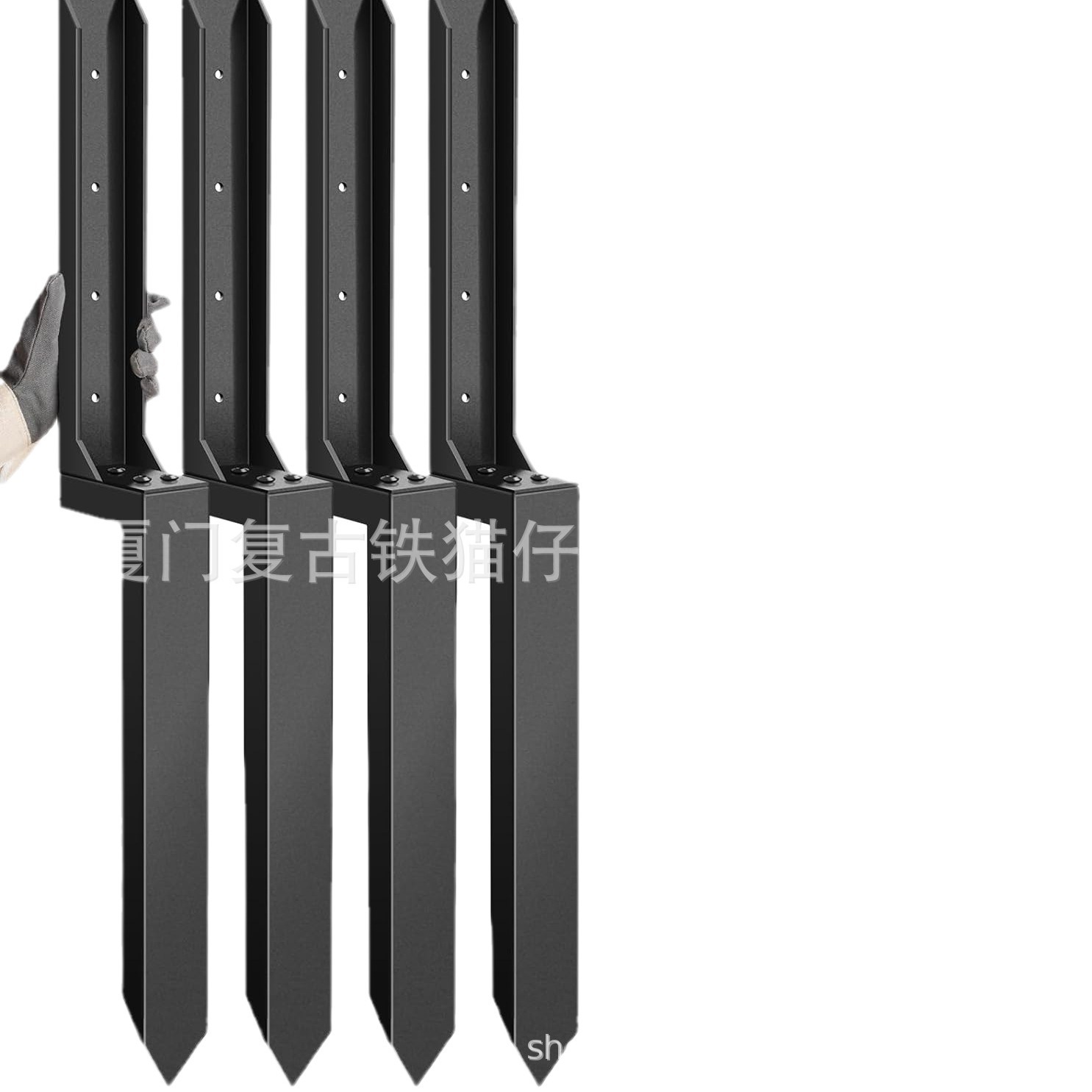 Kit de Anclaje de Reparación de Postes para Cercas y Jardín