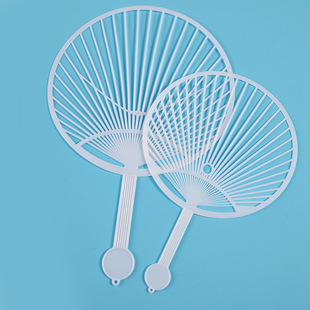 Factory supply bone glue new fan summer training class publicity fan enrollment group fan handle frame advertising fan skeleton