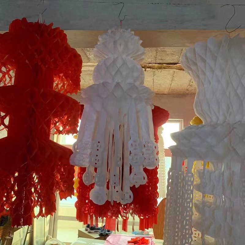 塑纸清明节灯笼挂清