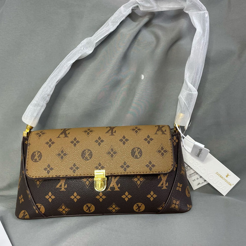 Old-fashioned single-shoulder bag with French bread design, 2024 new design, niche brand fashionable cross-body bag, live stream female bag, cross-border dropshipping