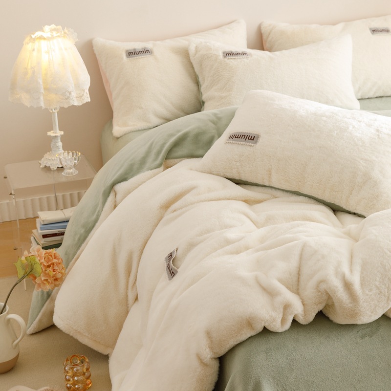 Mm vitality rabbit velvet-white and green