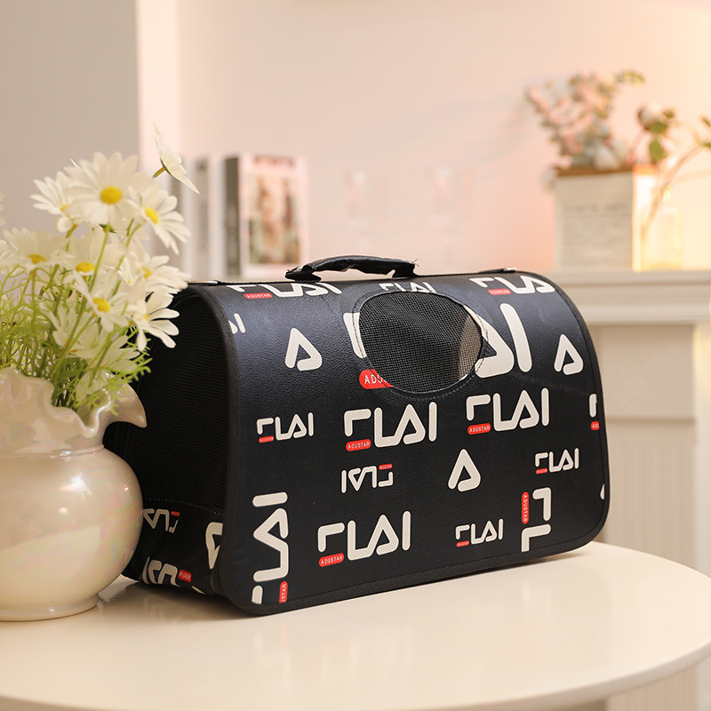 Al Aire Libre plegable gato bolsa transfronteriza portátil para mascotas mochila al aire libre bolsa transpirable gato y perro suministros para mascotas caja del gato