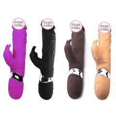 Cross-border simulation male genital dual G-spot rabbit penis AV vibrating rod female masturbation sex toy adult product
