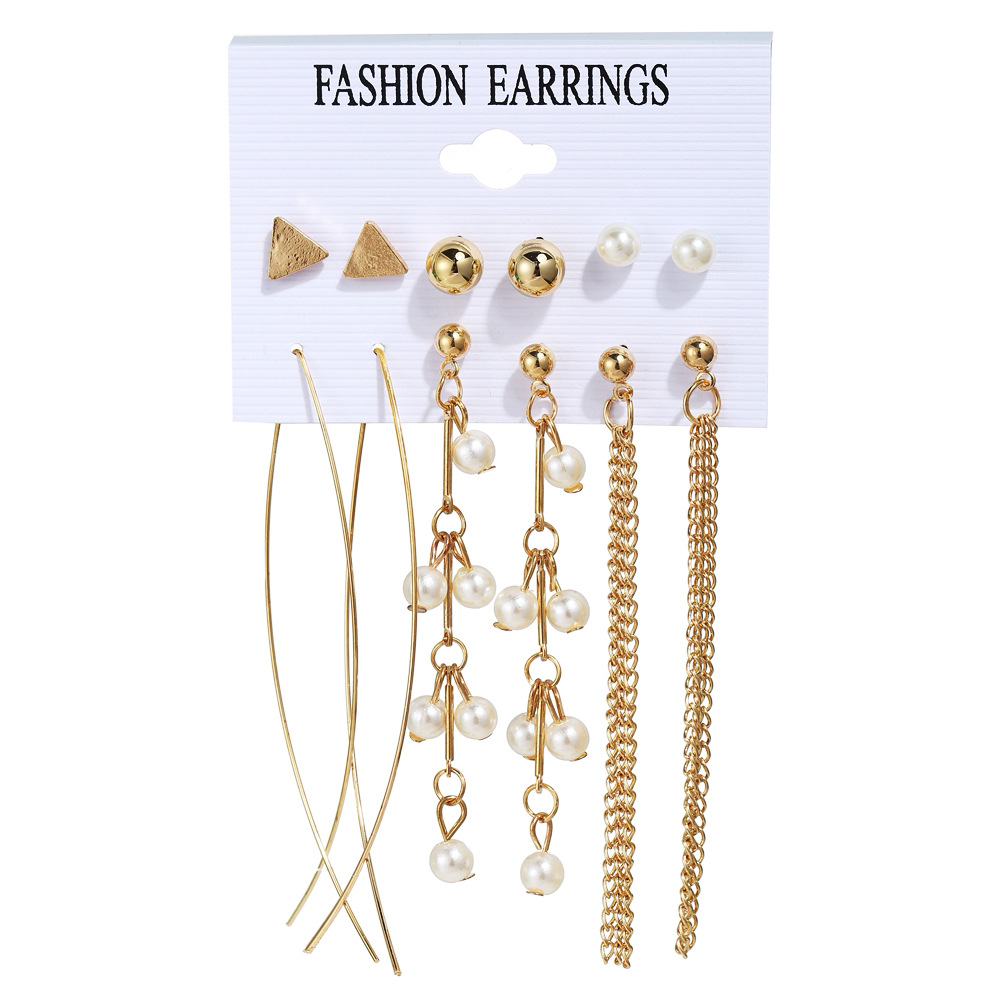 Retro Fashion Earrings Set display picture 3