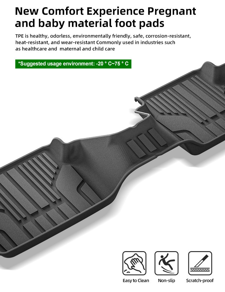 Suitable for 15-24 Models of Mazda Demio/Mazda2 Car Floor Mats, Special Tpe Floor Mats for Specific Vehicles, Cross-Border