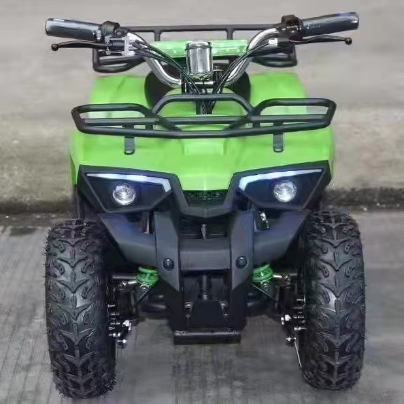 Little Warrior Atv, Electric Start 49Cc All-Terrain Four-Wheel Atv for Children's Park Entertainment and Rental Use