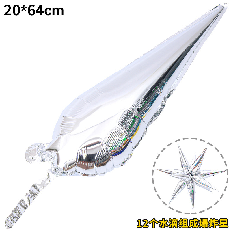 4D señaló estrella de seis puntas explosión bola erizo de mar modelado Decoración