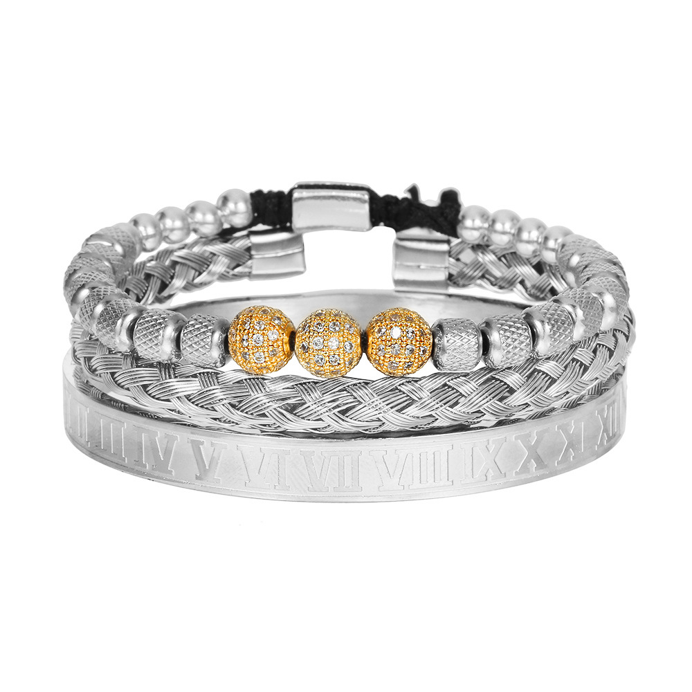 Men's Woven Pineapple Beads Bracelet 5