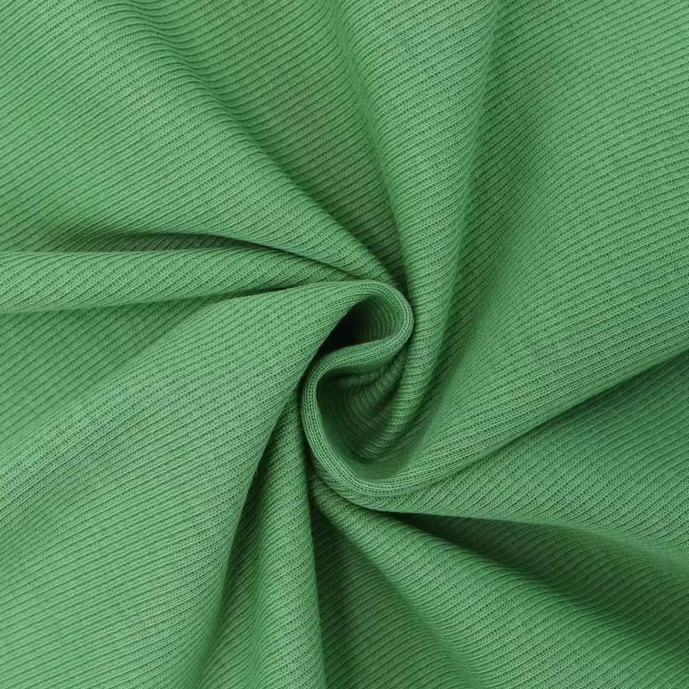 280克新艾美纹棉氨涤纶针织布运动裤卫衣套装面料螺纹布弹力舒适