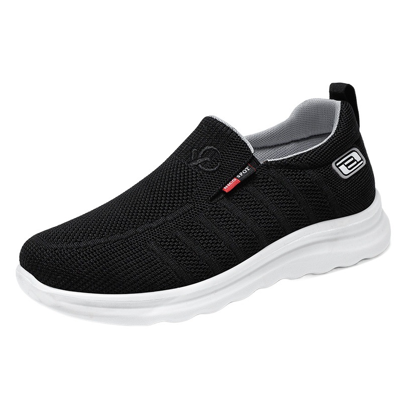 Zapatos de mujer 2026, nueva colección primavera, venta al por mayor, zapatillas sin cordones de tela estilo Pekín, zapatos planos para caminar de mujer