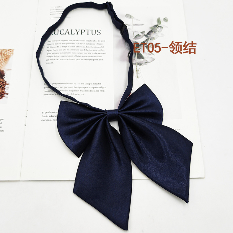 Spot de fábrica al por mayor conjunto de pajarita de corbata para niños de escuela primaria, corbata a rayas de color sólido, pajarita de raíz de plumas