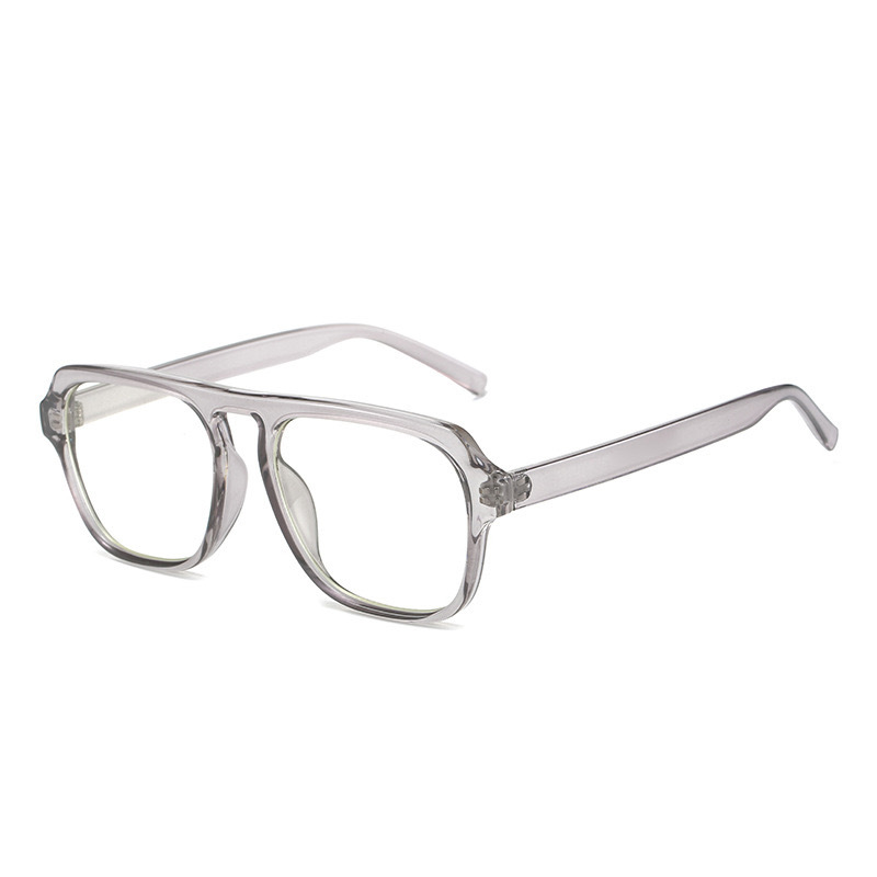 Nuevo estilo coreano Magilla personalidad literatura y arte espejo de luz plana gran cara adelgazante anteojos antiluz azul retrógrado marco de gafas GM para mujeres