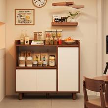 茶水柜沙发靠墙边柜置物柜家用小型水吧台中古风餐边柜子储物柜