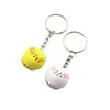 Small baseball keychain with zipper, pendant for leisure, 2cm, wholesale, European style, Birthday gift
