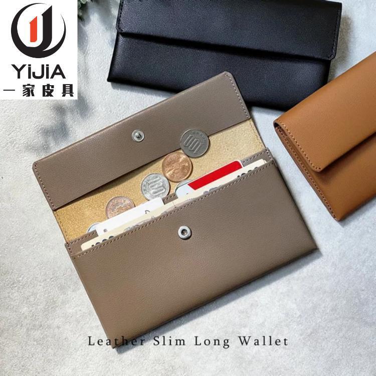 Comercio exterior de las mujeres largas billetera de cuero cambio titular de la tarjeta de crédito estilo coreano INS de mano larga cartera