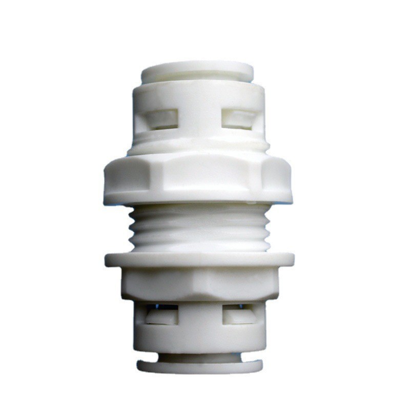 Venta al por mayor purificador de agua accesorios de dos puntos de la tarjeta de enchufe rápido a través de la Junta recta a través de 2 puntos de partición Conector de 3 puntos perforados conector