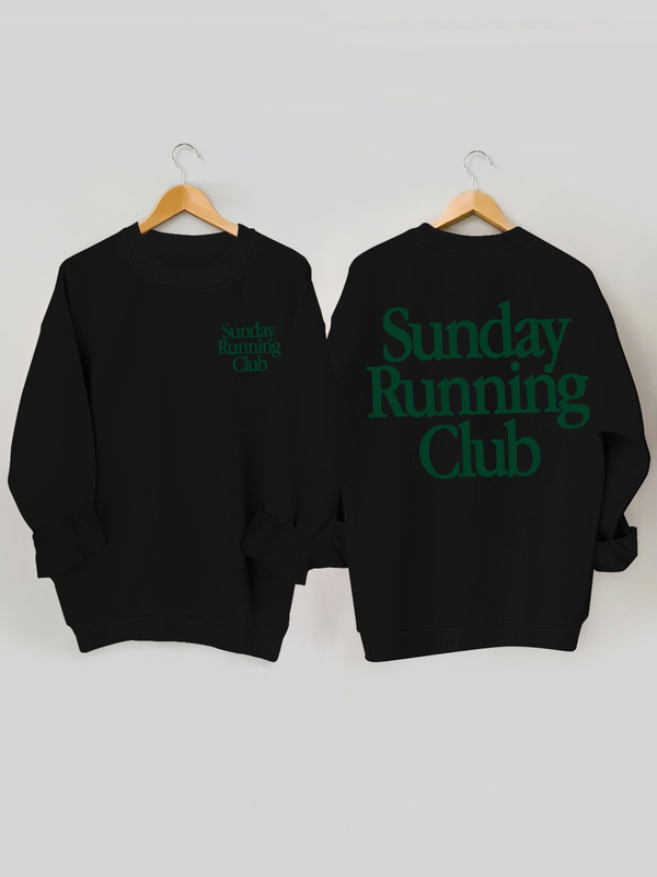 Women's Sunday Club Sweatshirt - Beige Club Pullover, Soft Crewneck Sweater, Suitable for