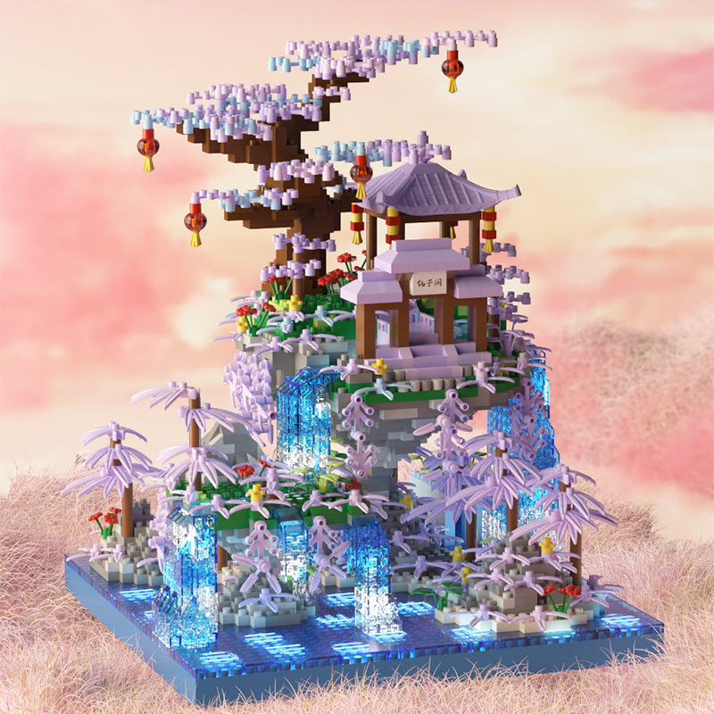 JIHUI JIHUI YIGAO M2073 FAIRY PAVILION QIONGLOU WONDERLAND 대형 빌딩 블록 조립 장난감 어린이 생일 선물