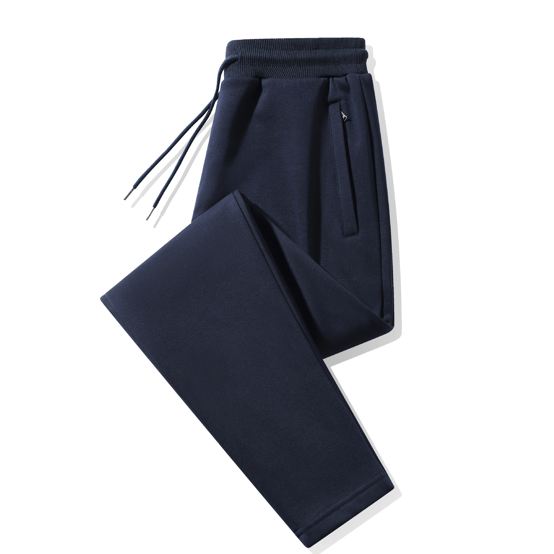 Nuovi pantaloni sportivi da uomo in puro cotone casual 2024 autunno e inverno in velluto taglie forti pantaloni della tuta larghi a gamba dritta_voghion.com