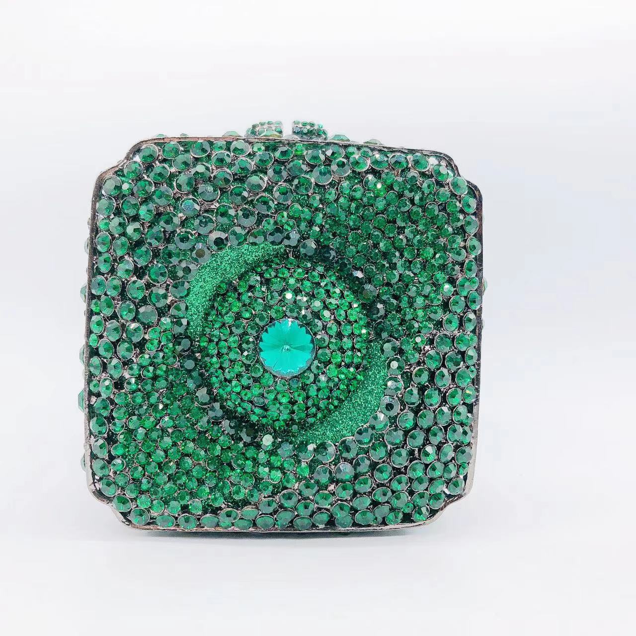 Túi clutch dạ tiệc nạm kim cương xách tay đính đá lấp lánh — 44 chi tiết 36