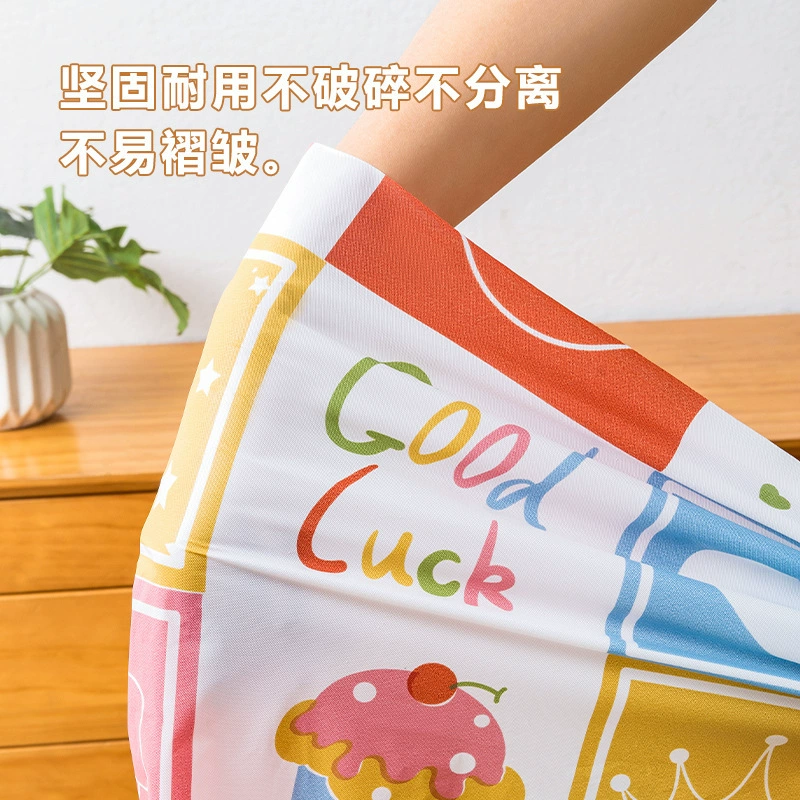 Rectangular disposable tablecloth kindergarten holiday party Christmas plastic tablecloth hotel autumn outing round table
