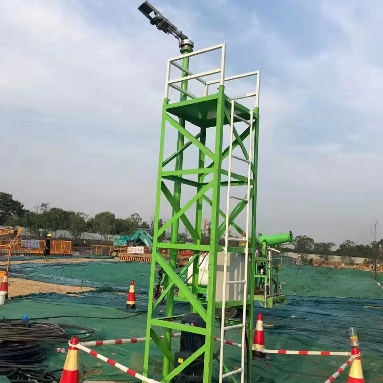 除尘水炮 50米工地降尘炮塔喷淋 全方面覆盖360度旋