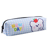 Cartoon capacious cute universal pencil case with zipper for elementary school students, with little bears, wholesale