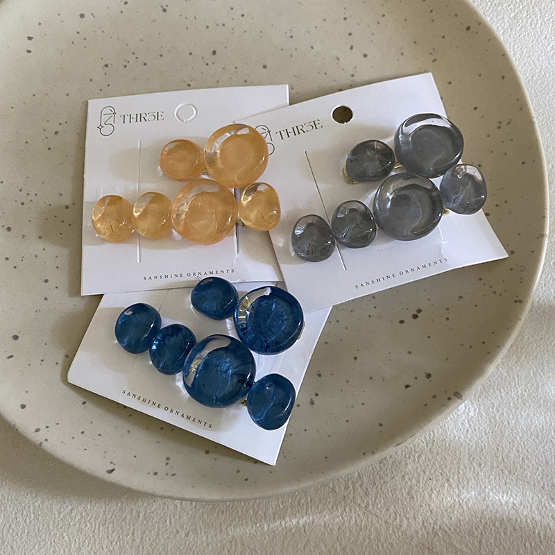 Fermaglio capelli vintage coreano con perline rotonde estate_voghion.com