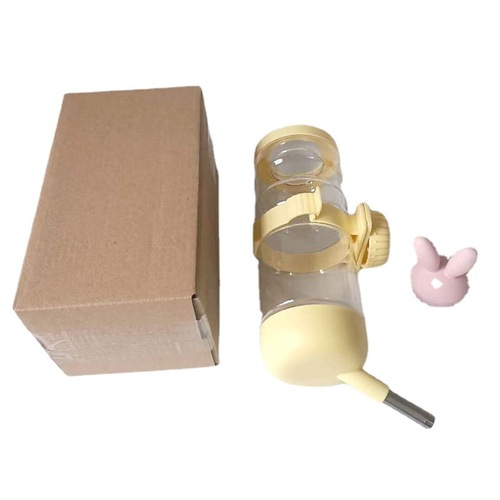 Cross-border pet hanging cage water fountain, rabbit ear style water feeder, non-wet mouth puppy water fountain supplies, direct supply from the manufacturer