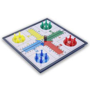 Ub Aia Flying Chess with Magnetic Folding Portable Game Chess Outdoor Entertainment Special Parent-Child Interactive Toy