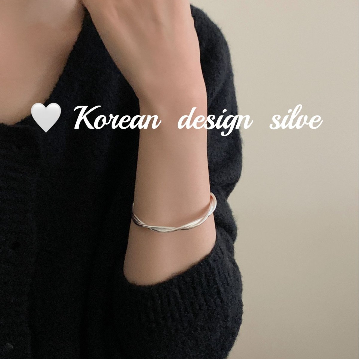 韓版ins風網紅同款手飾品 S925純銀麻花纏繞手鐲簡約小眾高級感女