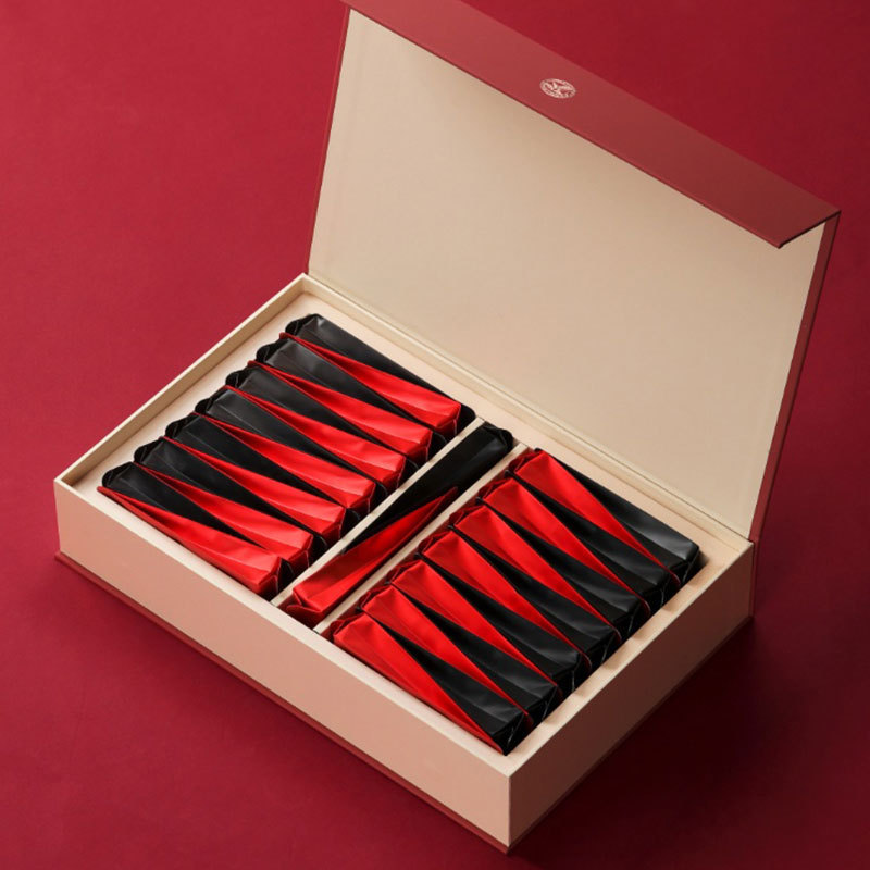 6/12长泡袋茶叶礼盒装空盒子岩茶红茶大红袍半斤包装盒空礼盒定制