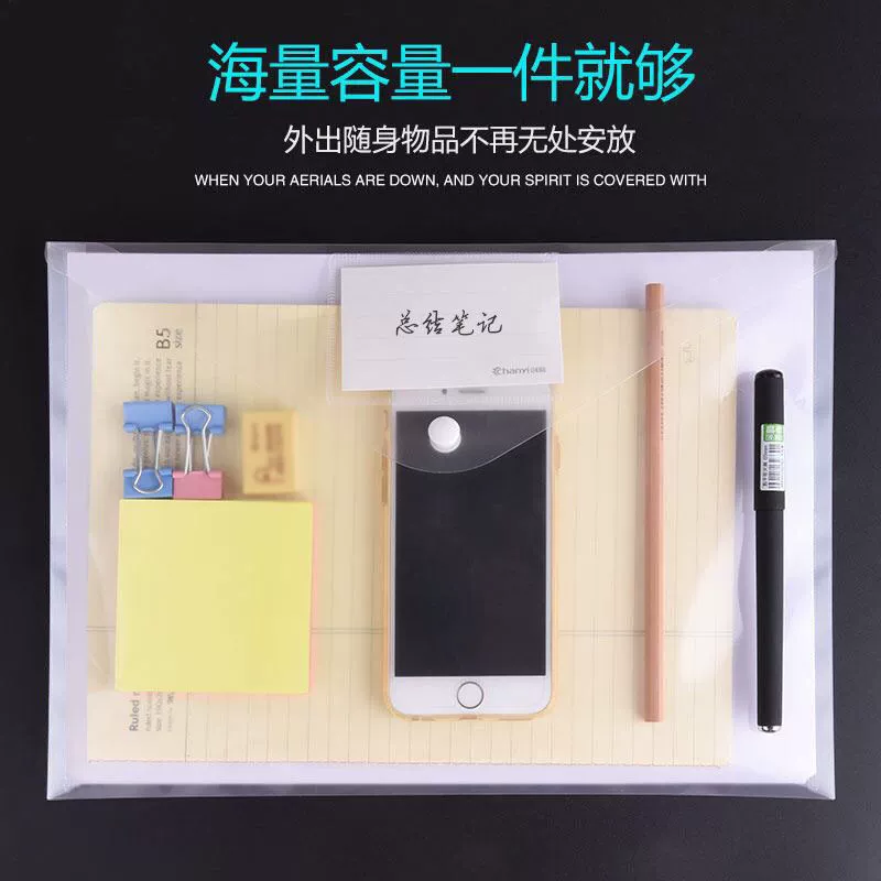 Files bag for folders, capacious storage bag for documents, custom-made, increased thickness