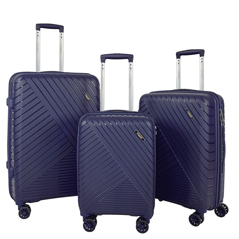 Maleta de embarque Caja madre de PP multifuncional femenina de 18 pulgadas Caja de contraseña a prueba de explosiones de tres piezas para estudiantes varones de alto valor