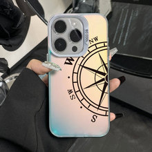复古指南针适用于苹果15跨境17promax手机壳iphone16时尚14小众13