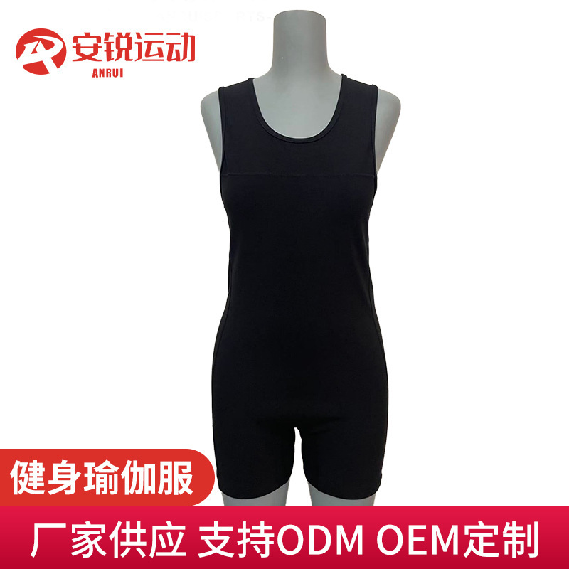 Weightlifting Suit, Weightlifting Clothing, Sports Fitness Shorts, One-Piece Suit, Tight-Fitting, High-Elasticity, Wholesale in Stock