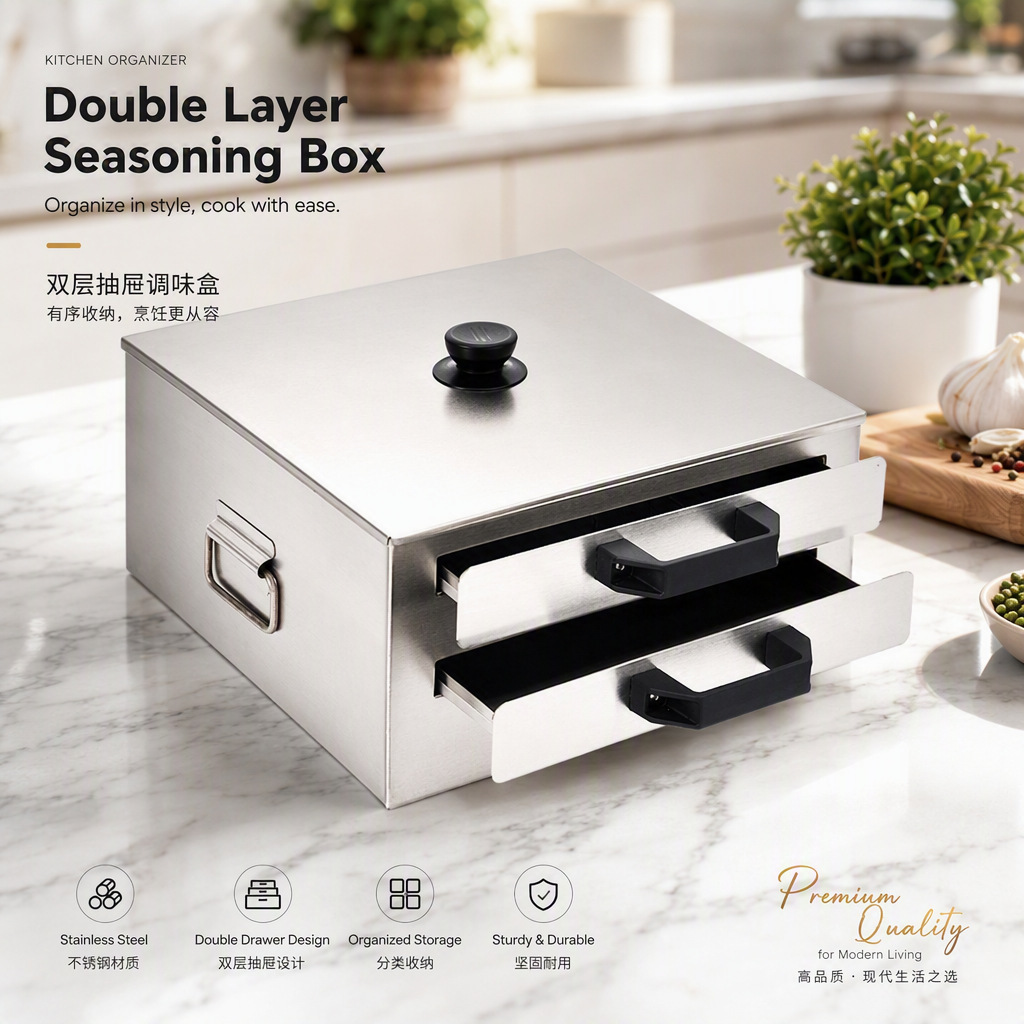 Máquina para hacer rollos de arroz tipo cajón de doble capa de acero inoxidable 304, vaporera pequeña para el hogar, mini máquina multifuncional para el desayuno image 4