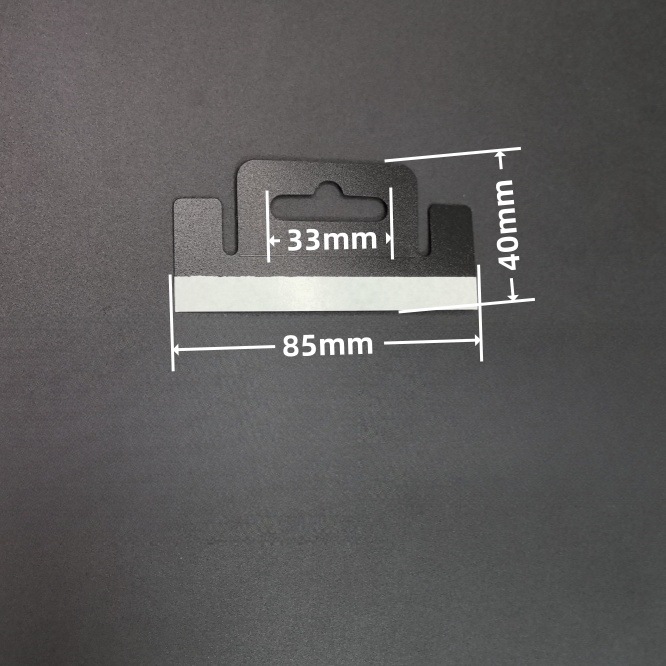 Perno de avión 85*40*0.4mm * PET/PVC/PP * Negro