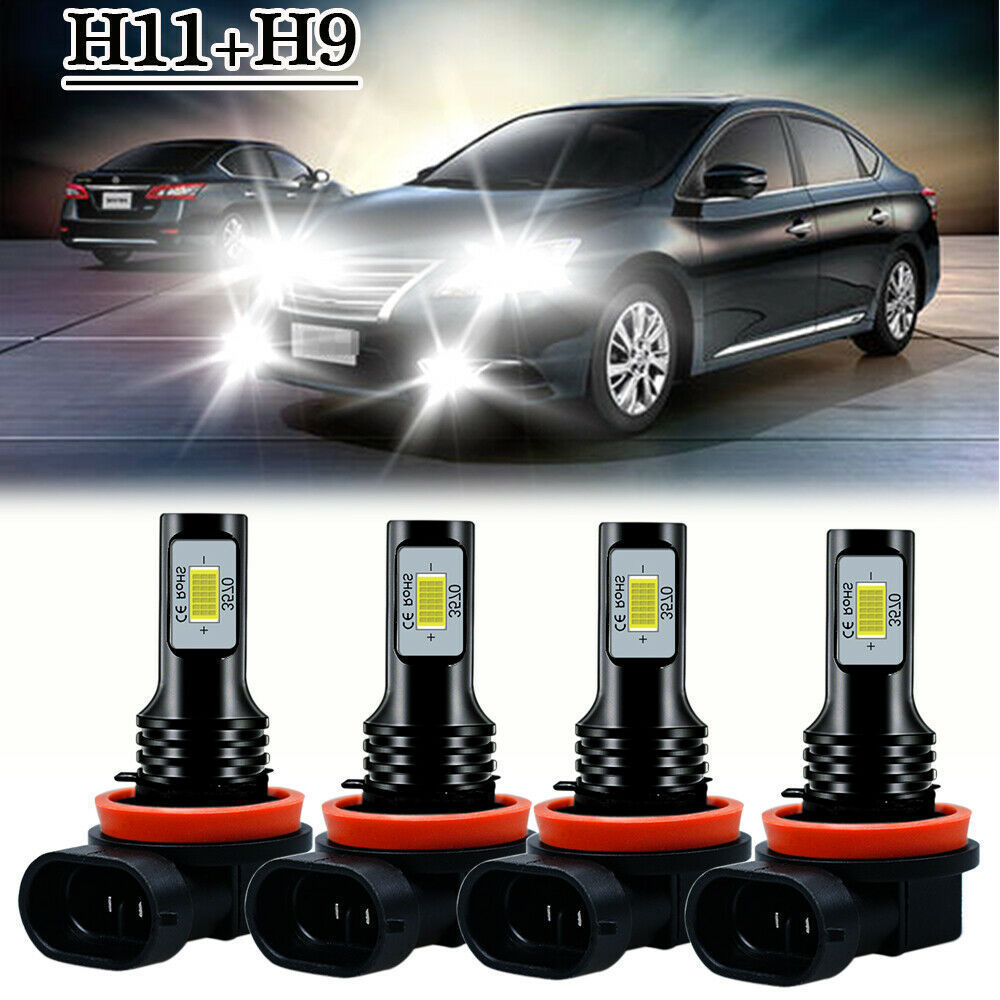 80W de alto brillo 3570 lámpara de automóvil 9005 lámpara de niebla de carcasa negra H11 / H8 conjunto de lámparas de automóvil transfronterizas