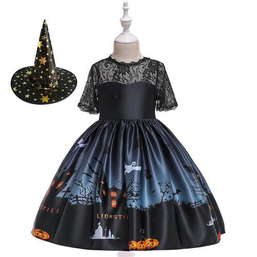 New Halloween Witch Hat Color Gauze Witch Hat Stage Performance Costume Masquerade Props Wholesale Match with Dress