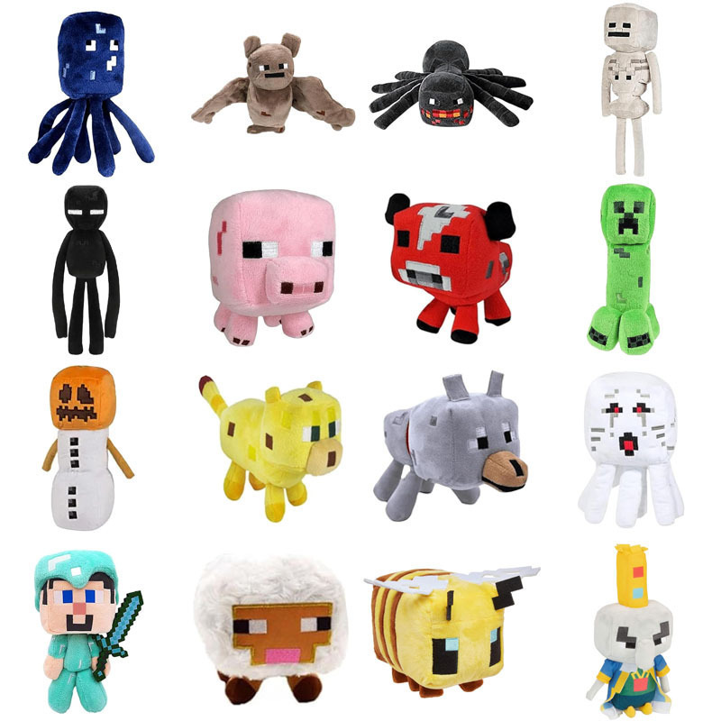 Cross-border my world plush toy coolie afraid of Steve doll tiger cat spider shadow dragon doll wholesale Cross-border my world plush toy coolie afraid of Steve doll tiger cat spider shadow dragon doll wholesale