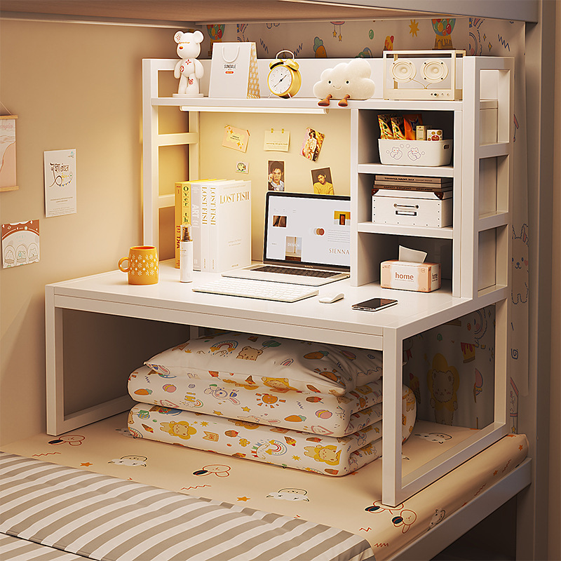 Bed Computer Desk Dormitory Artifact Wrought Iron Small Table College Student Desk Bunk Bed Table Storage Rack Table Bed Computer Desk Dormitory Artifact Wrought Iron Small Table College Student Desk Bunk Bed Table Storage Rack Table