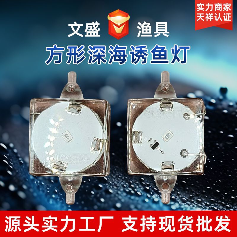 双挂孔带鱼诱鱼灯聚鱼集鱼灯海钓筏钓夜钓垂钓用品方型深海诱鱼灯