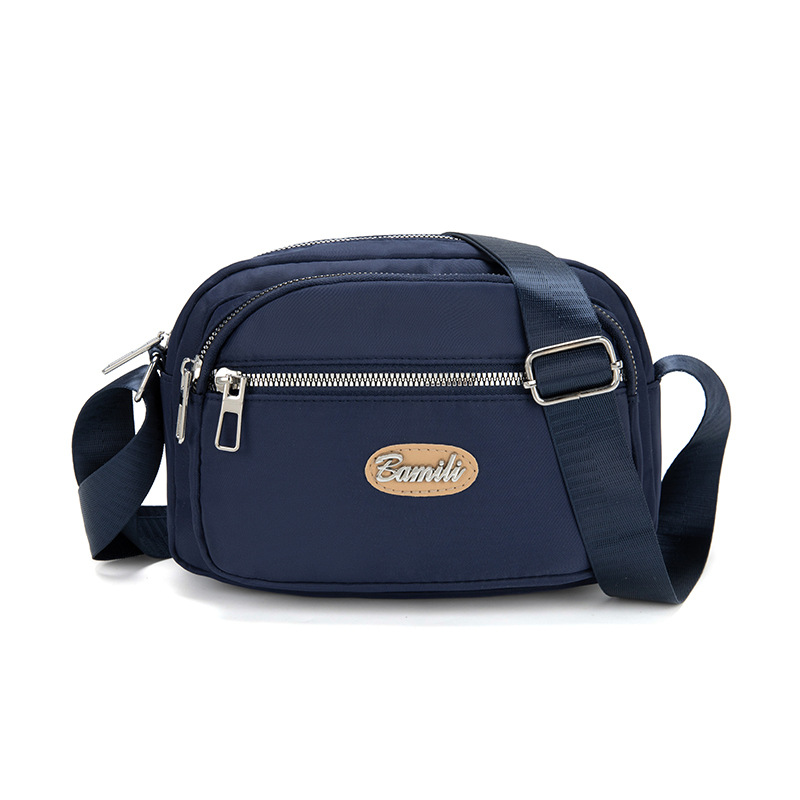 Bolso bandolera transfronterizo simple y versátil Bolso de tela de nailon ligero casual para mujer Bolso de moda Bolso impermeable al aire libre