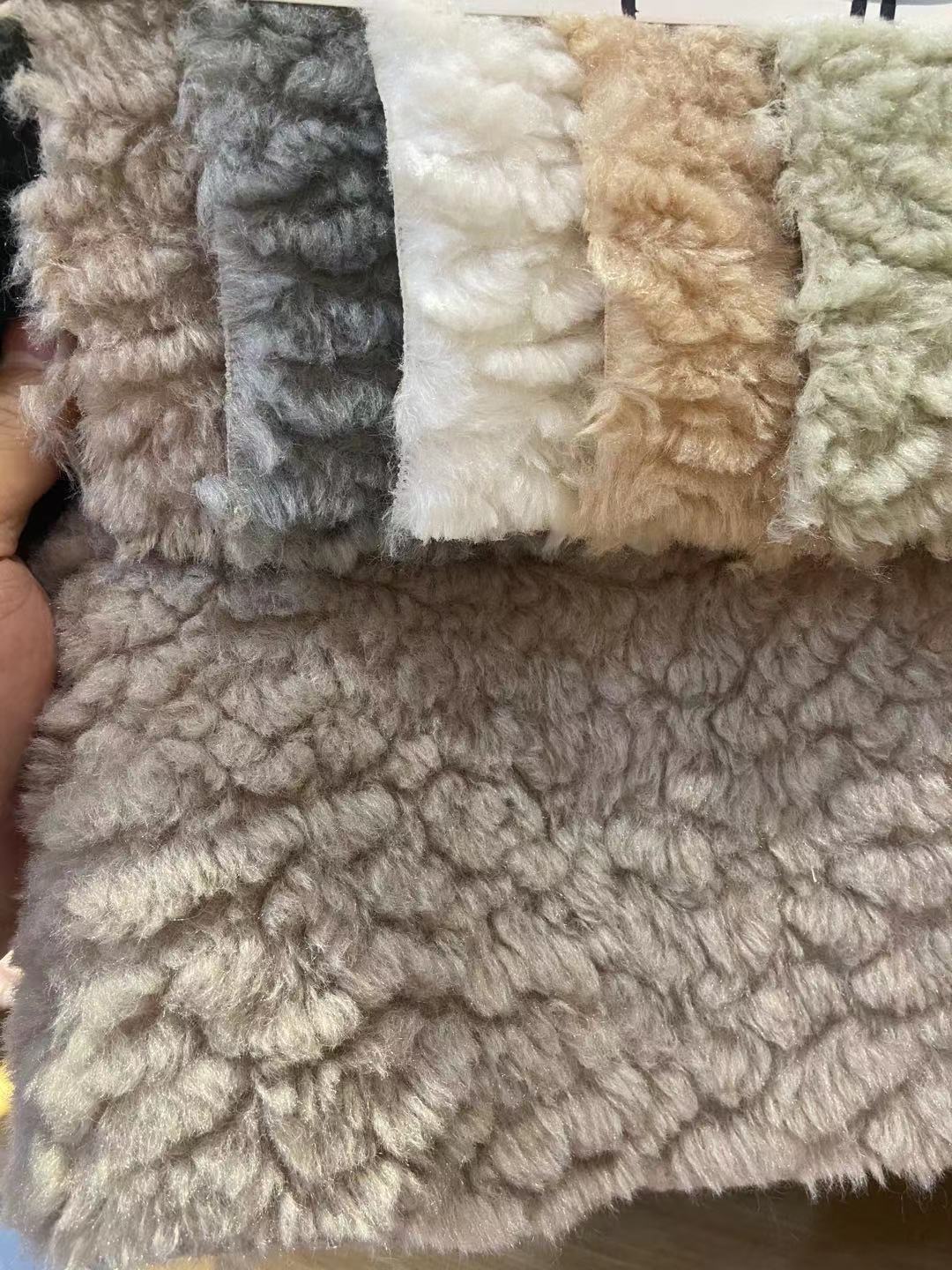 Nuevo 700g tela de Cachemira super suave Cordero Cachemira en relieve Otoño e Invierno ropa bufanda zapatos pijamas tela